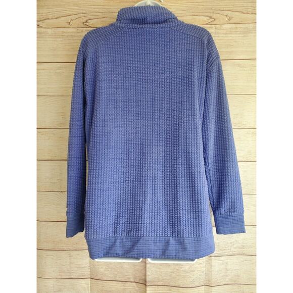 Columbia Womens Purple Waffle Texture Pullover Kangaroo Pocket Medium - Picture 6 of 9